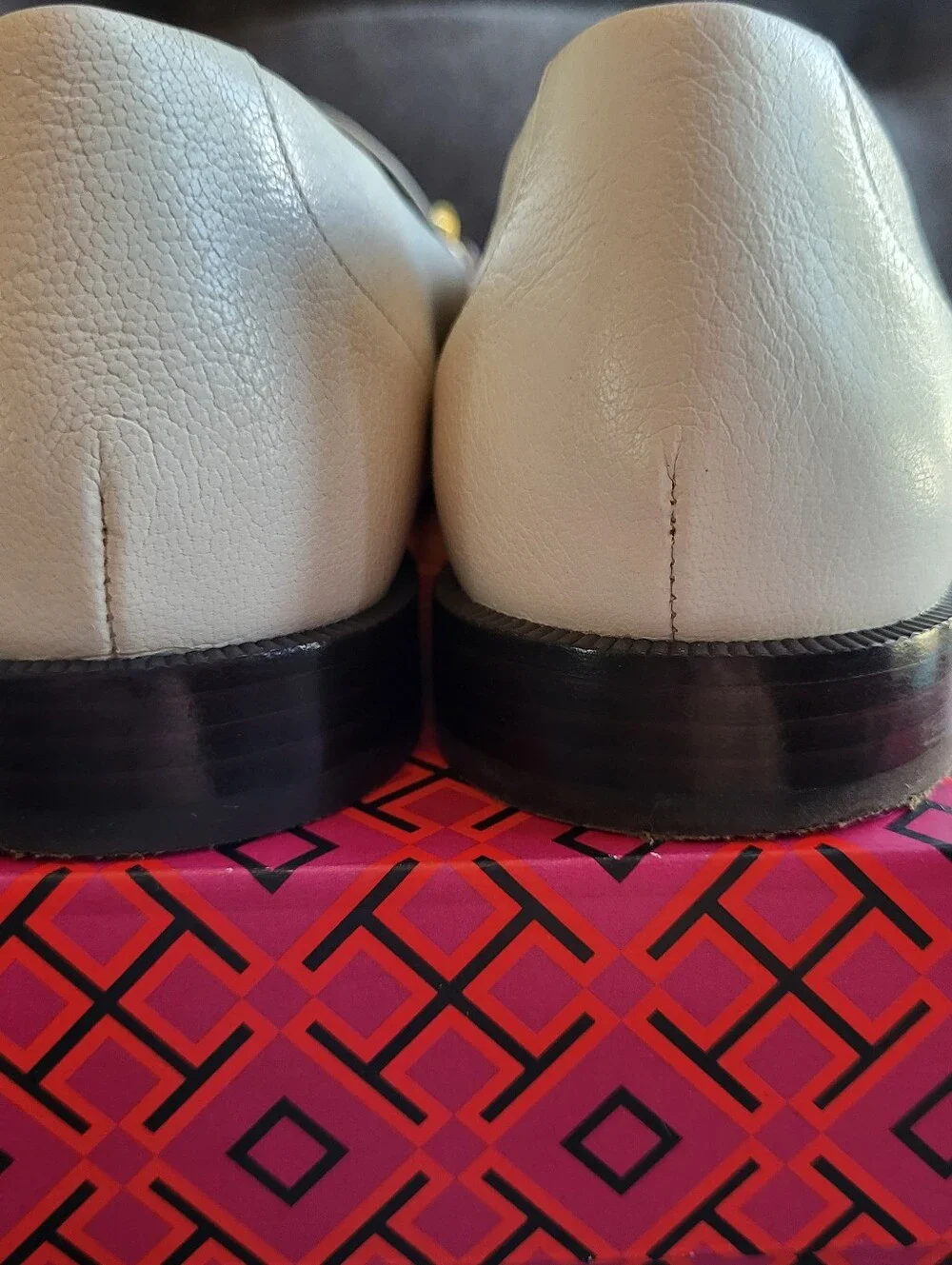 Tory Burch Jessa Loafers in New Cream Color Size 7.5